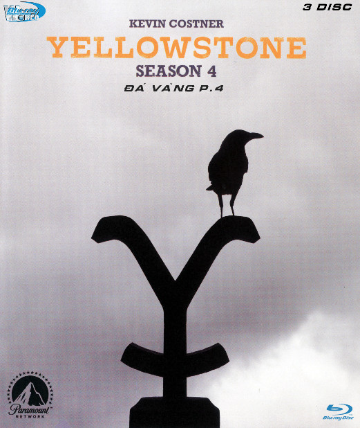 B6511.Yellowstone SEASON 4  ĐÁ VÀNG  P-4  (DOLBY ATMOS 5.1 - DOLBY AC3 640) 3 DISC